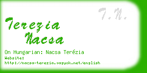 terezia nacsa business card